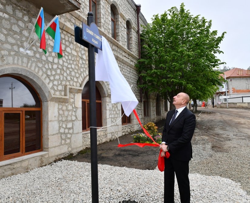 Şuşada Dəmir Yumruq küçəsinin lövhəsinin AÇILIŞI OLUB - YENİLƏNİB - FOTO/VİDEO