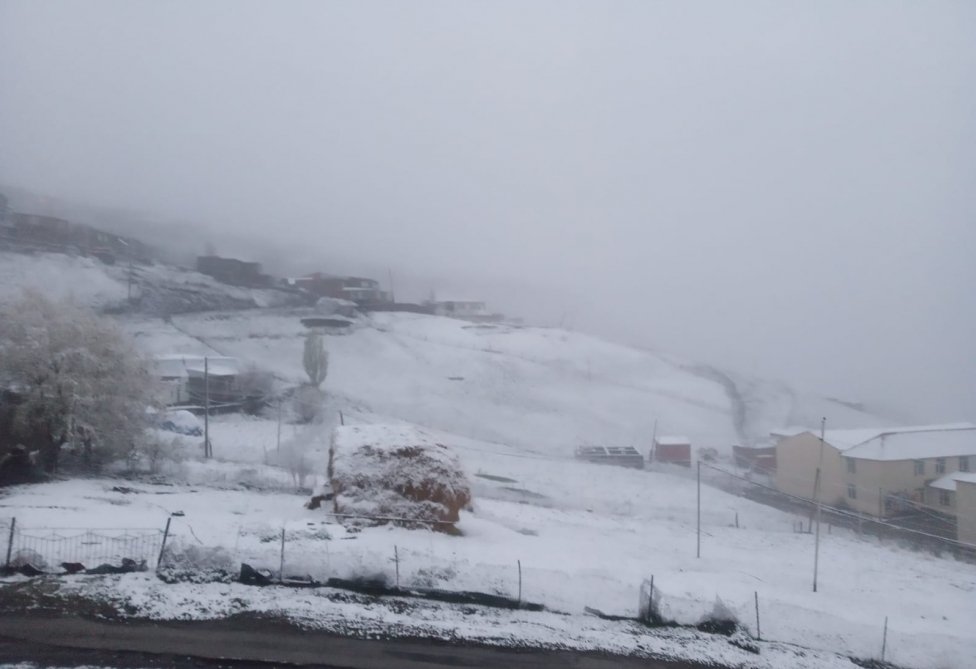 Quba və Qusara qar yağıb - FOTO