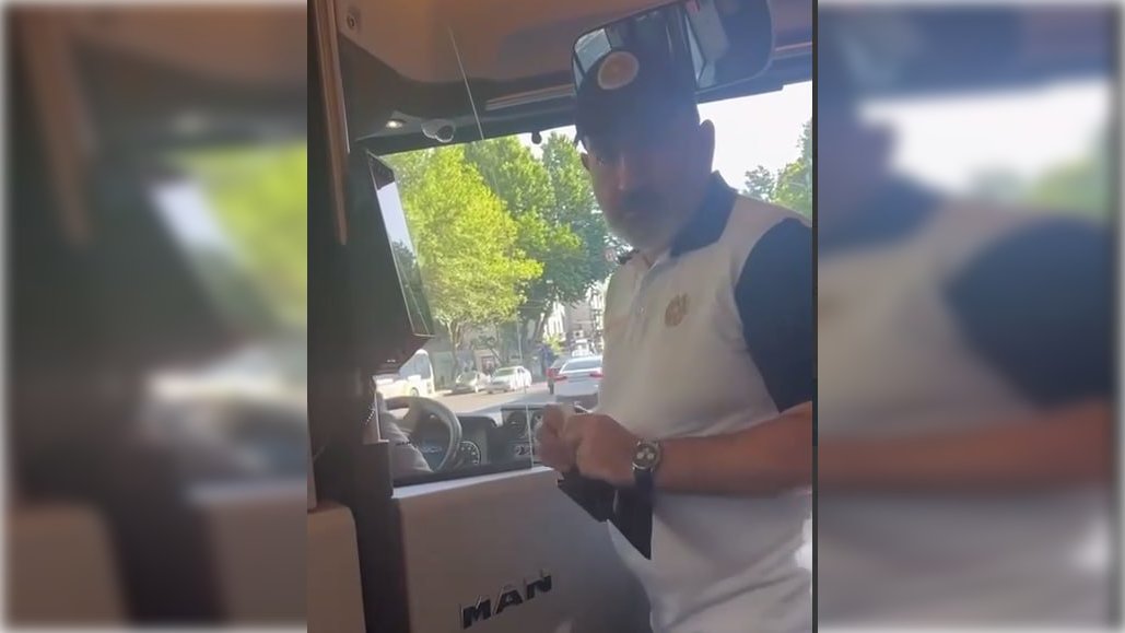 Paşinyan İrəvanda avtobusa mindi - VİDEO