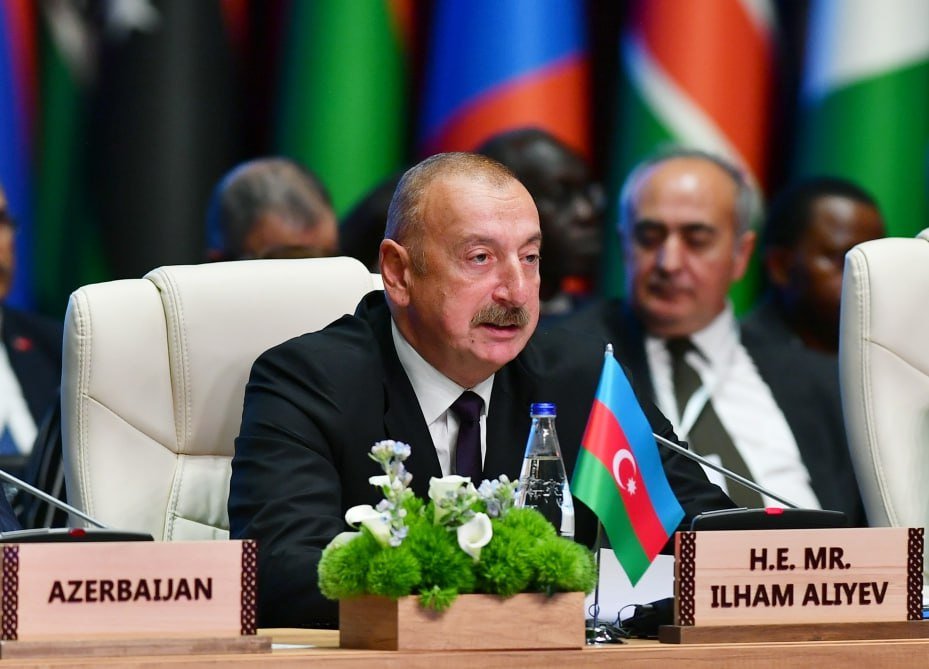İlham Əliyev Bakıda Qoşulmama Hərəkatının toplantısında çıxış etdi - VİDEO