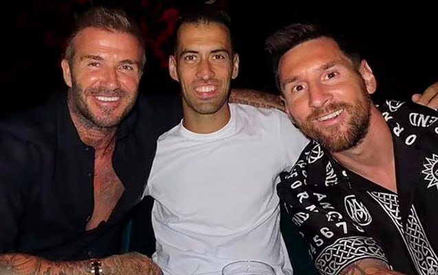 Messi, Bekhem və Buskets birlikdə nahar etdi - FOTO Messi, Bekhem və Buskets birlikdə nahar etdi - FOTO