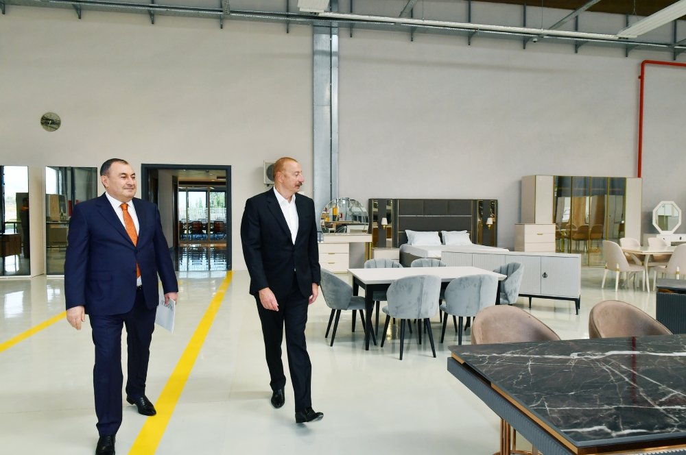 Qazaxda “Venzana” mebel fabriki istifadəyə VERİLDİ - FOTO