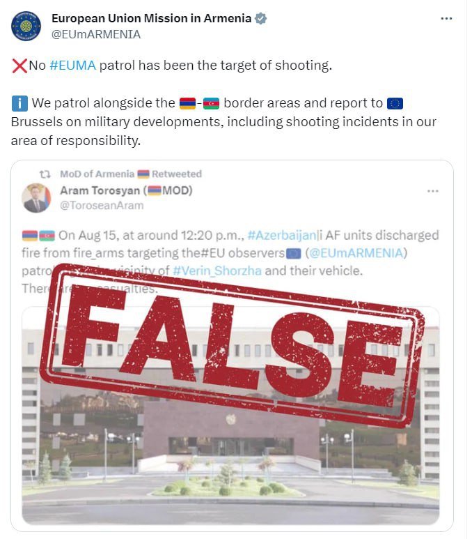Avropa İttifaqının missiyası da Ermənistanın yalanlarını ifşa etdi - FOTOFAKT - foto 1