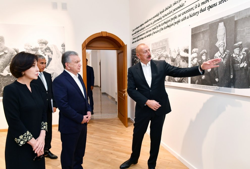 Azərbaycan və Özbəkistan prezidentləri xanımları ilə Şuşaya SƏFƏR ETDİLƏR - YENİLƏNİB - FOTO - foto 6