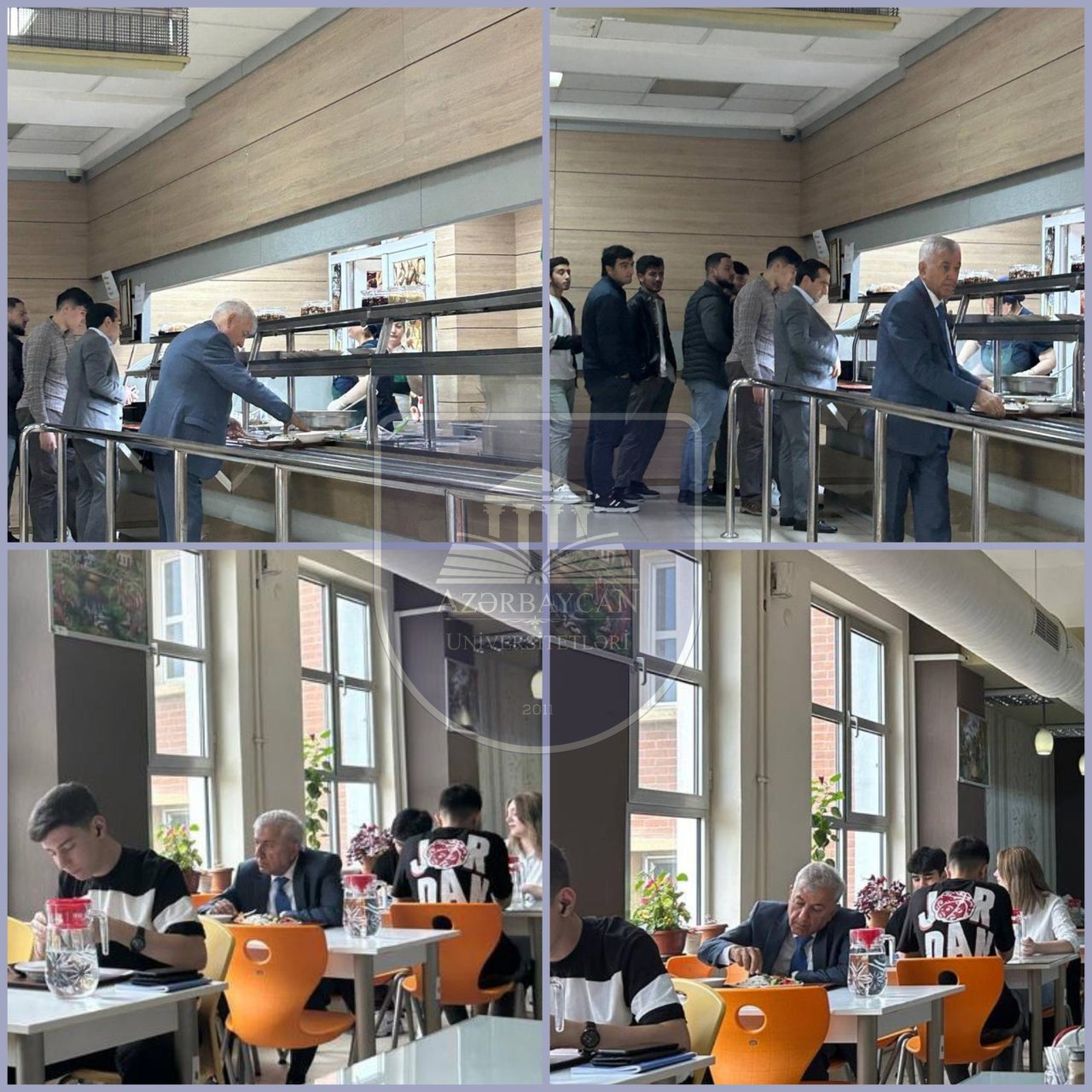BMU-nun yeni rektoru Yaqub Piriyev tələbələrlə birlikdə NAHAR ETDİ – FOTO - foto 1