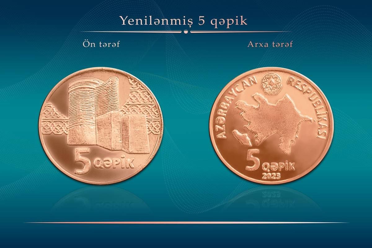 Azərbaycanda 5 qəpiklik metal pul nişanları YENİLƏNDİ Azərbaycanda 5 qəpiklik metal pul nişanları YENİLƏNDİ