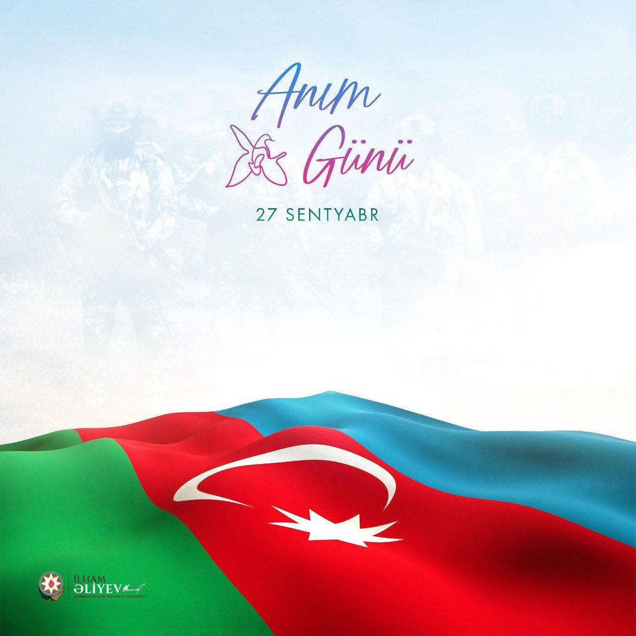İlham Əliyevdən 27 Sentyabr - Anım Günü ilə əlaqədar PAYLAŞIM - FOTO - foto 1