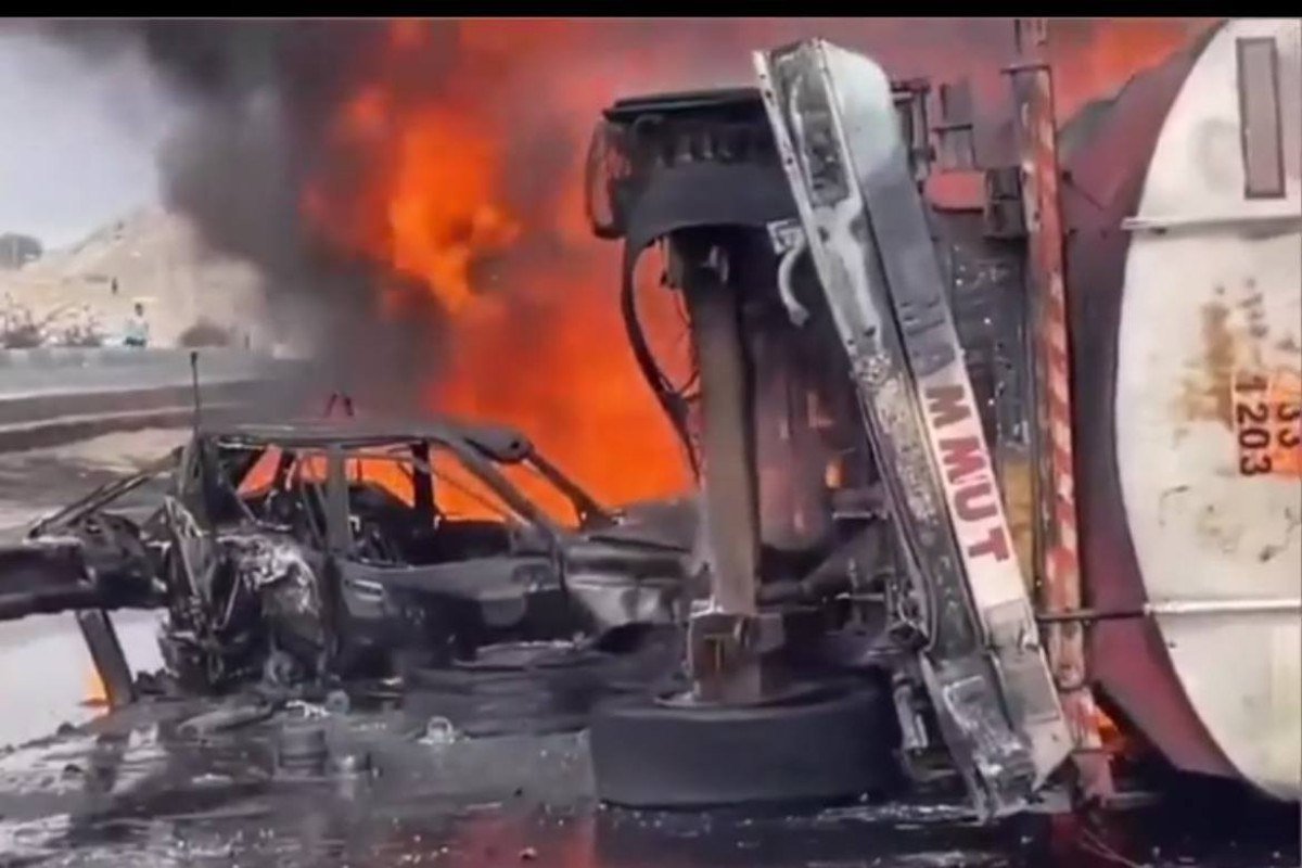 Təbrizdə yanacaqdaşıyan avtomobil aşdı: 2 ölü, 3 yaralı var - VİDEO