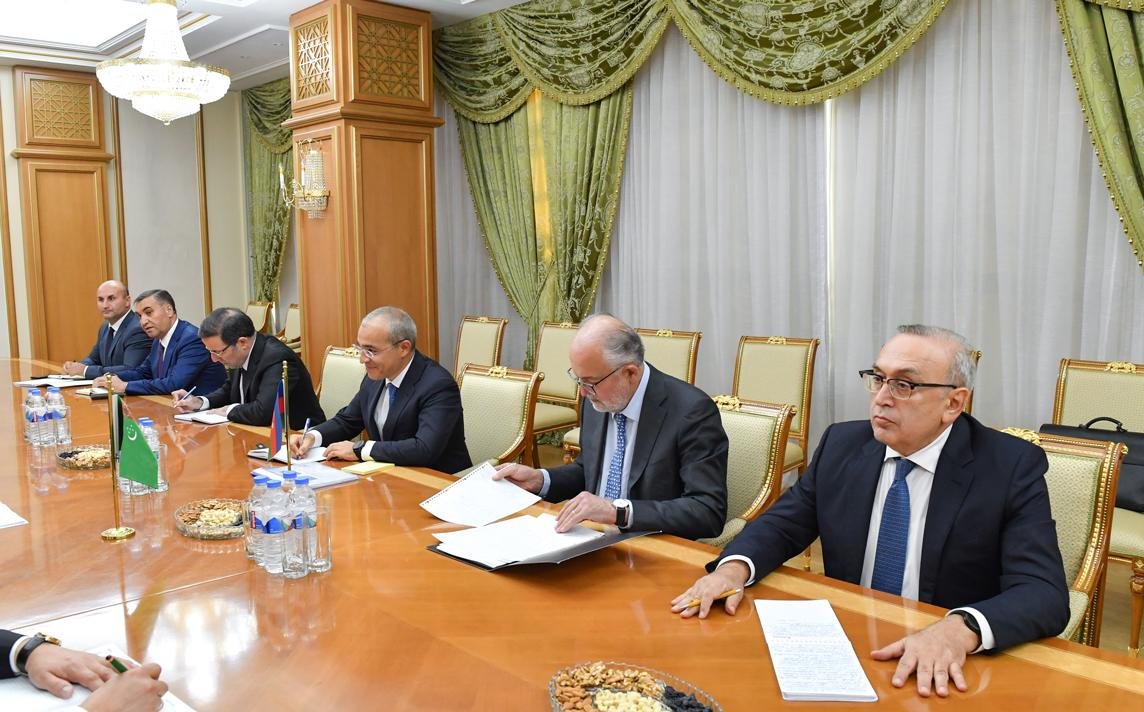 Türkmənistanla ticarət dövriyyəsinin artırılmasını müzakirə edildi - FOTO  - foto 4