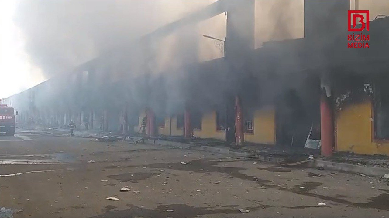 Masallı bazarındakı yanğın MƏHDUDLAŞDIRILDI – VİDEO 