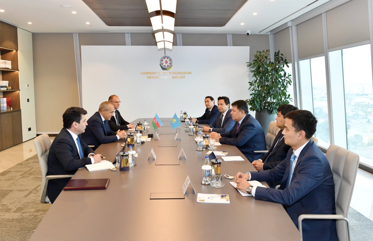Azərbaycan və Qazaxıstan arasında iqtisadi əlaqələrin gücləndirilməsi müzakirə edilib - FOTO 