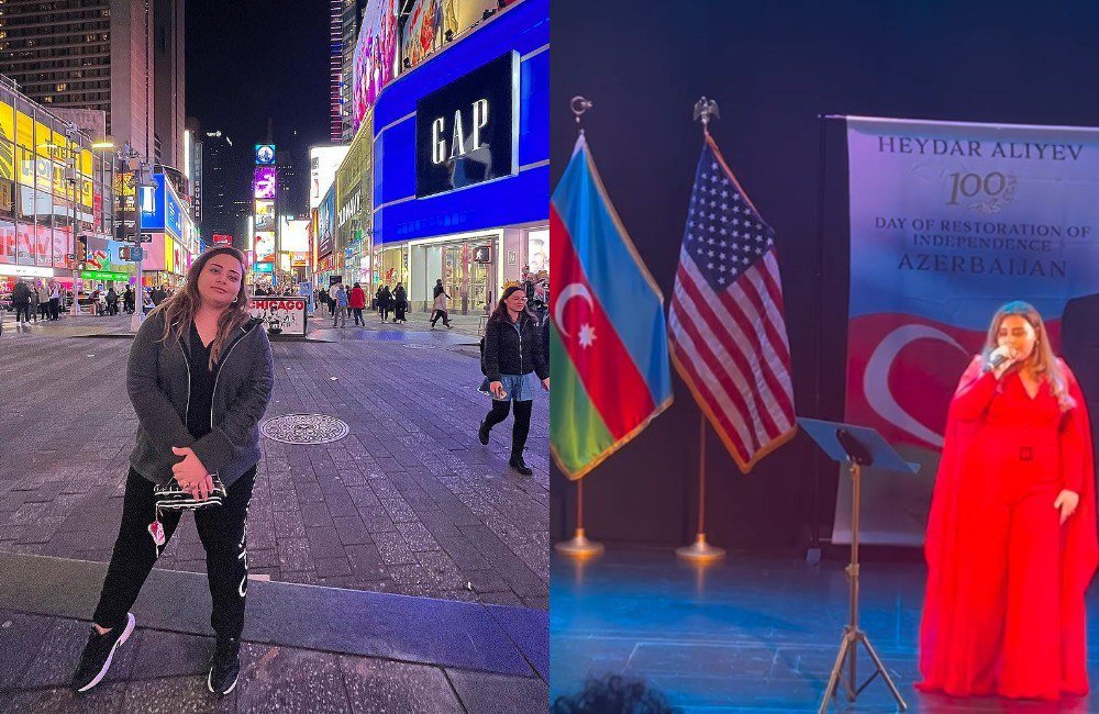 Almaxanım ABŞ-a GETDİ - FOTO/VİDEO  