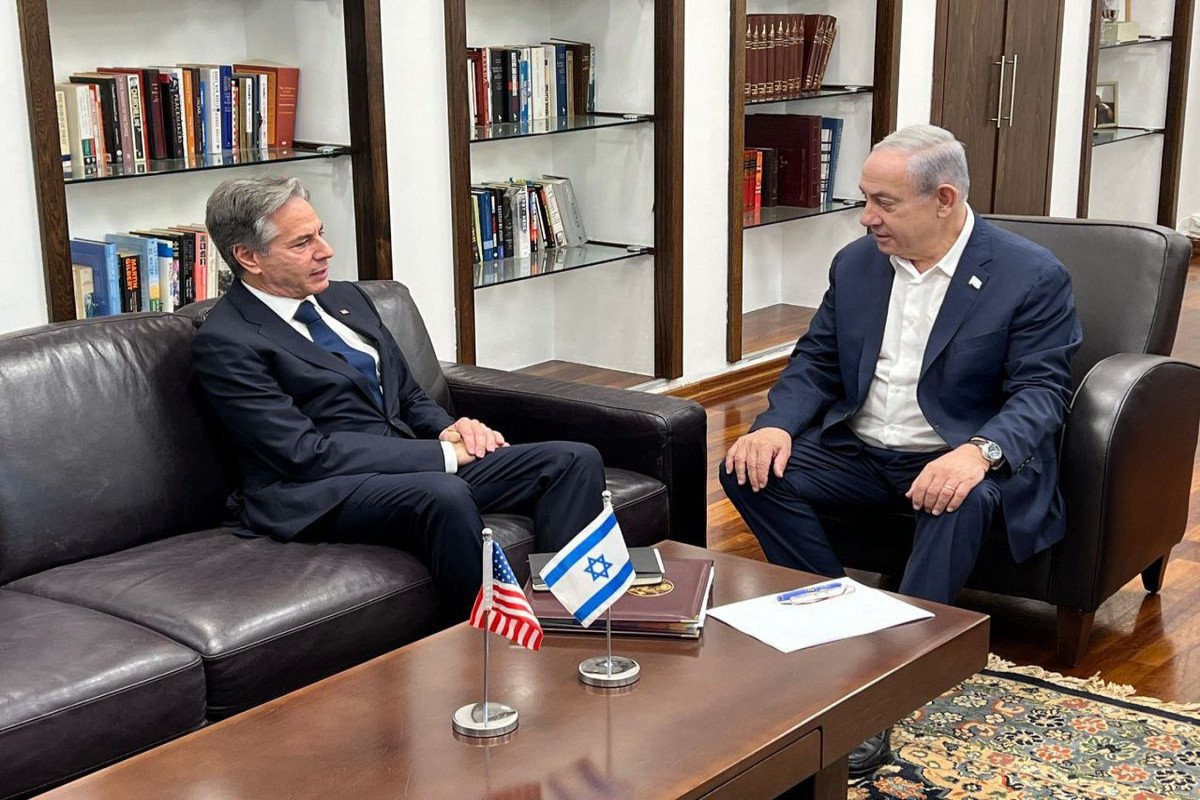 Blinken Tel-Əvivdə Netanyahu ilə görüşdü Blinken Tel-Əvivdə Netanyahu ilə görüşdü