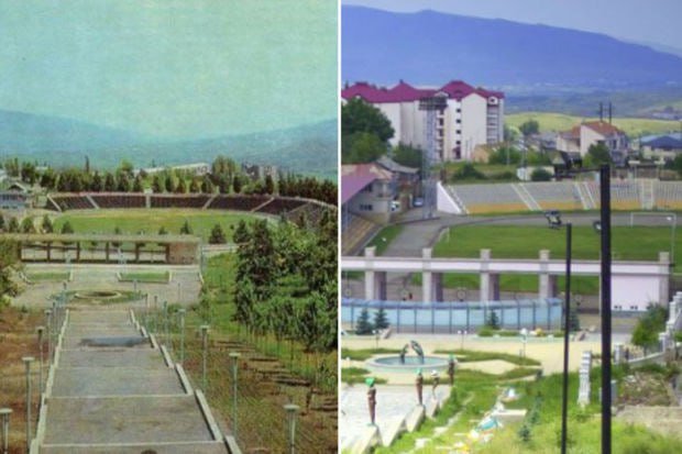 Xankəndi stadionundan ən son görüntülər - FOTO