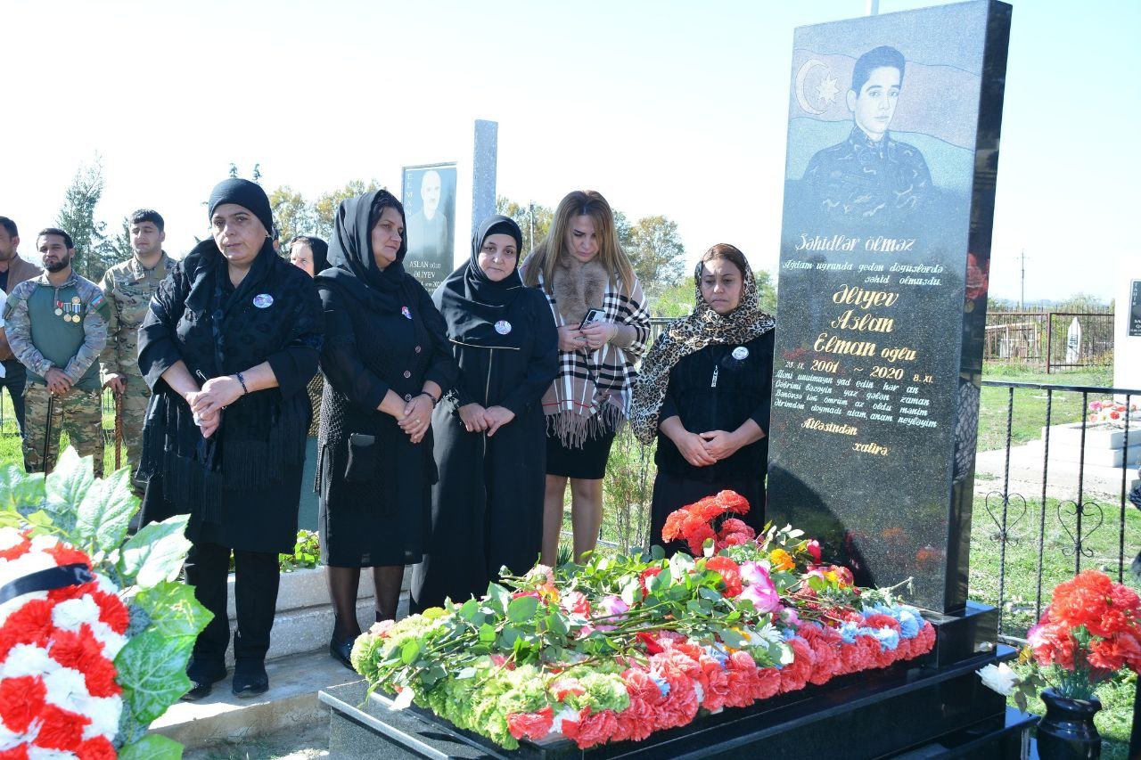 Zəfər günündə şəhid olan Aslan Əliyevin xatirəsi anıldı - FOTO