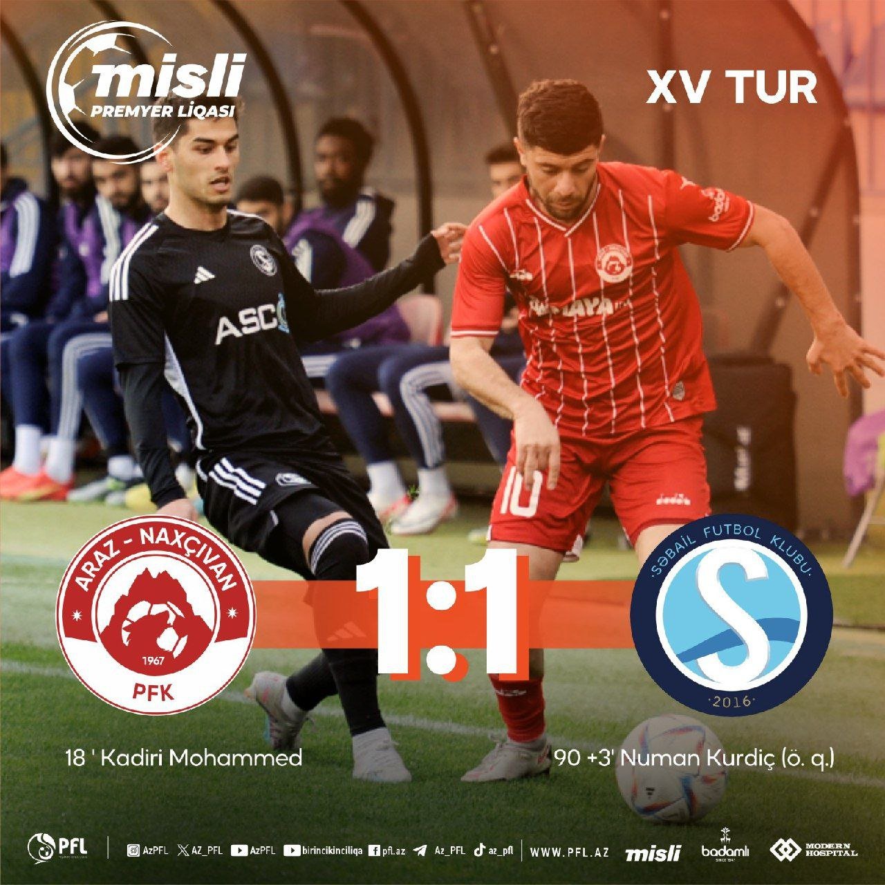 “Araz Naxçıvan” – “Səbail” oyununda heç-heçə - FOTO/VİDEO - foto 1