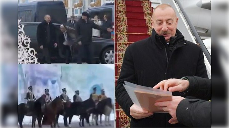 İlham Əliyevdən Sankt-Peterburqda onu salamlayan qusarlara özünəməxsus jest - VİDEO