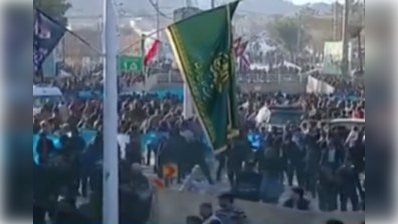 Qasım Süleymaninin dəfn olunduğu qəbiristanlığın yanında 2 partlayış oldu - VİDEO