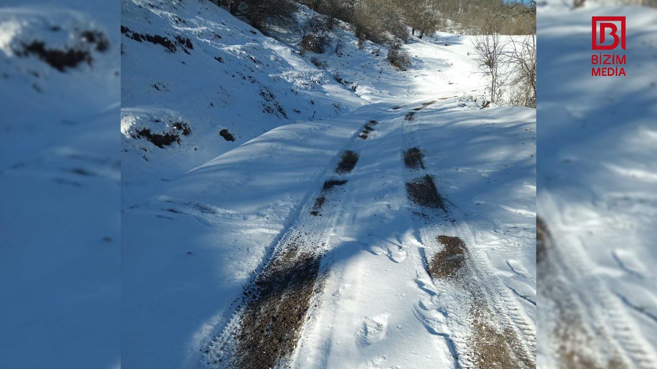 Quba rayonunda bəzi çaylar dondu - FOTO - foto 3
