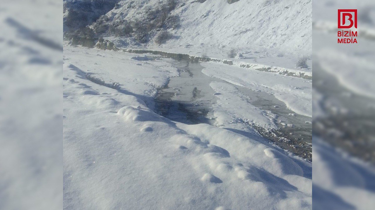 Quba rayonunda bəzi çaylar dondu - FOTO - foto 6