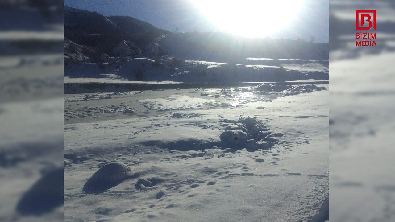 Quba rayonunda bəzi çaylar dondu - FOTO - foto 5