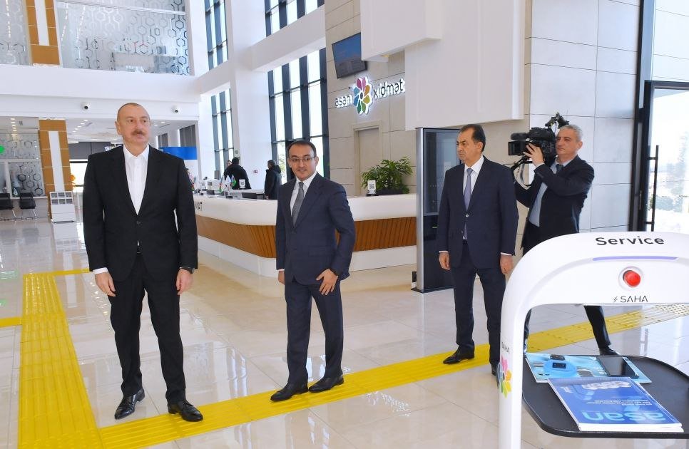 İlham Əliyev Lənkəran regional “ASAN xidmət” mərkəzinin AÇILIŞINI ETDİ - FOTO/VİDEO