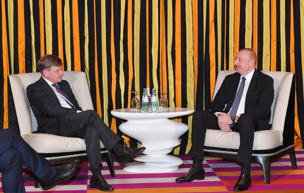 İlham Əliyevin Bundestaqın Almaniya-Cənubi Qafqaz parlament qrupunun sədri ilə görüşü olub - FOTO/VİDEO