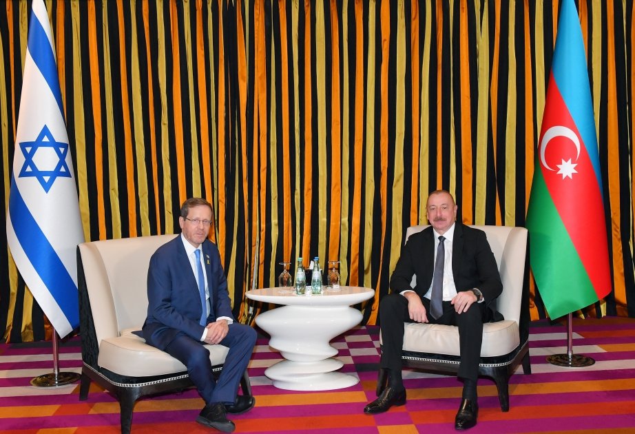 Prezident  İsxak Hersoqla Azərbaycan-İsrail arasında müxtəlif sahələrdə əməkdaşlığı MÜZAKİRƏ EDİB - YENİLƏNİB/FOTO