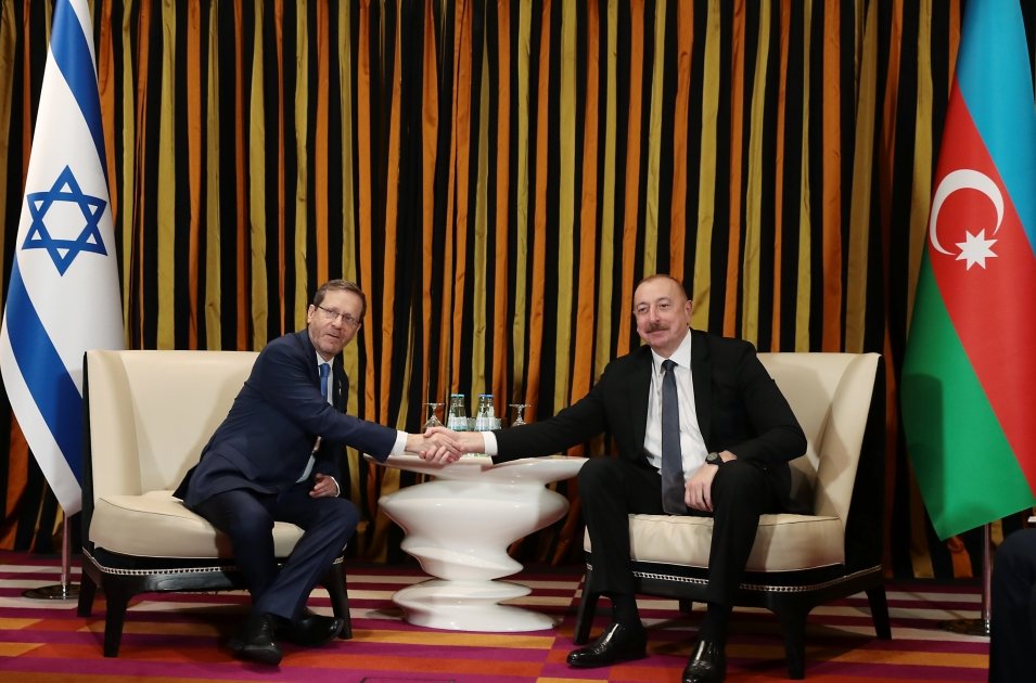 Prezident  İsxak Hersoqla Azərbaycan-İsrail arasında müxtəlif sahələrdə əməkdaşlığı MÜZAKİRƏ EDİB - YENİLƏNİB/FOTO - foto 2