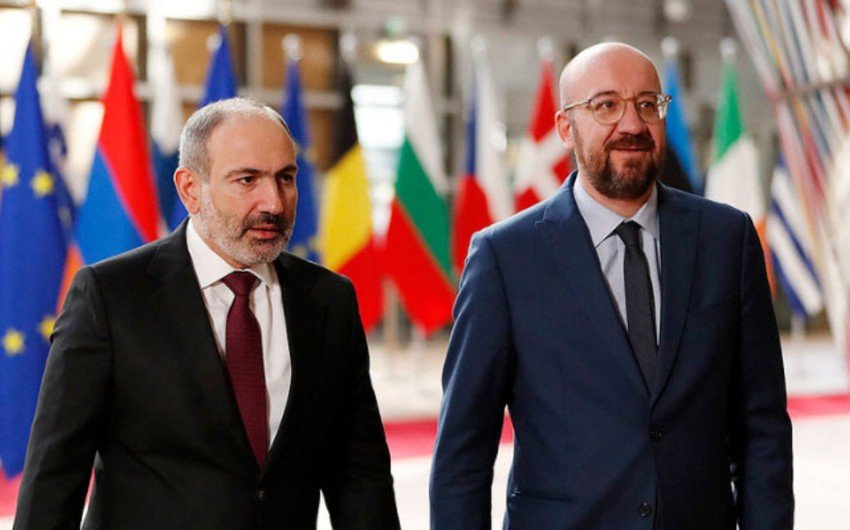 Şarl Mişel Paşinyanla Cənubi Qafqazdakı vəziyyəti müzakirə etdi - FOTO