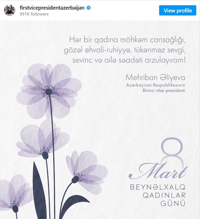 Mehriban Əliyeva qadınları təbrik etdi – FOTO  - foto 1