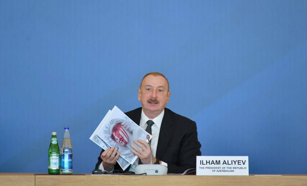 İlham Əliyev Fransanın vandalizmindən danışdı