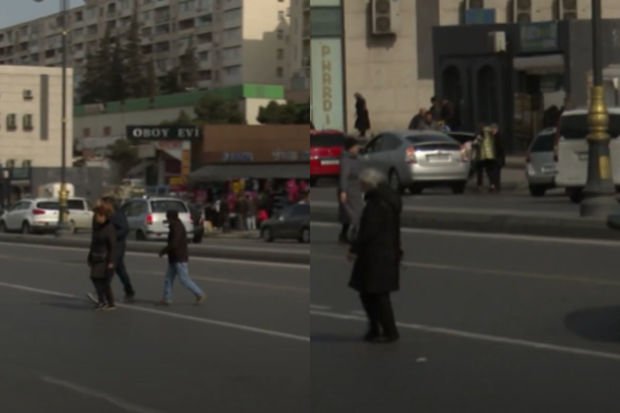8-ci kilometr bazarının yaxınlığındakı piyada keçidindən niyə istifadə olunmur? - VİDEO 8-ci kilometr bazarının yaxınlığındakı piyada keçidindən niyə istifadə olunmur? - VİDEO