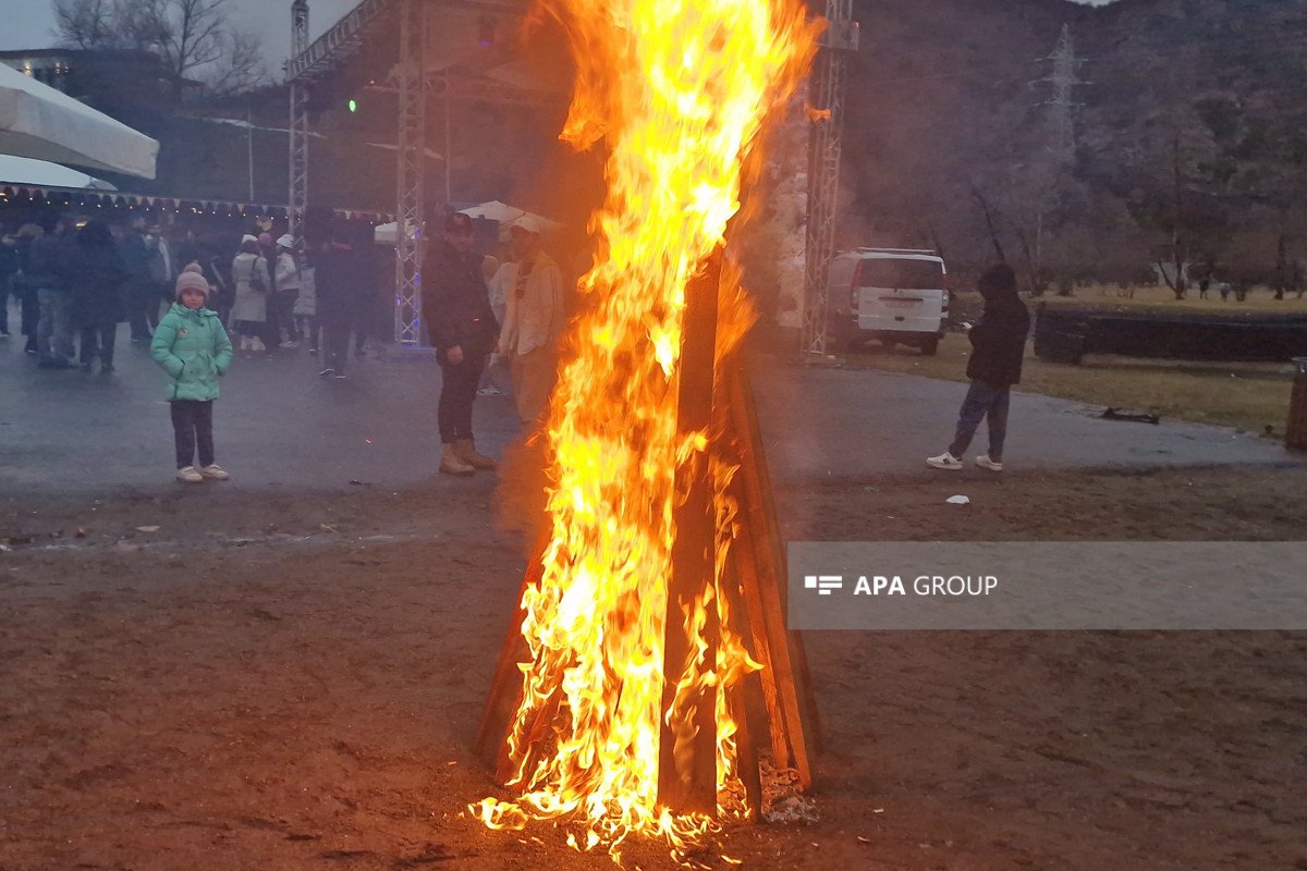 Laçında 32 ildən sonra İlaxır çərşənbənin tonqalı qalandı - FOTO/VİDEO - foto 1