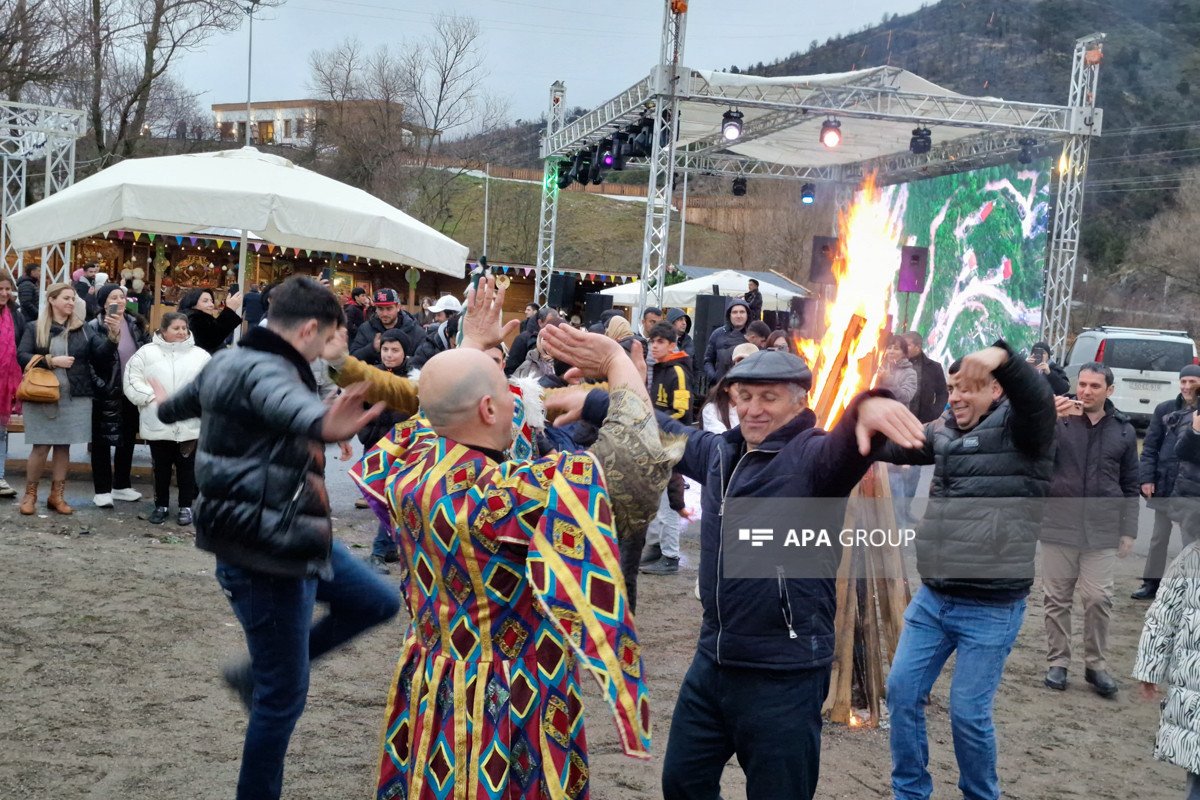 Laçında 32 ildən sonra İlaxır çərşənbənin tonqalı qalandı - FOTO/VİDEO - foto 3