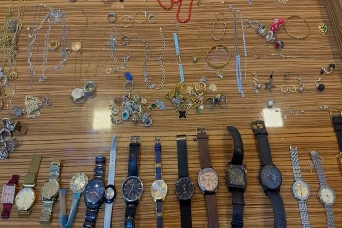 Başına tanınmamaq üçün “parik” taxan oğru saxlanıldı - FOTO/VİDEO