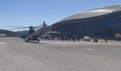 Laçın aeroportuna ilk eniş - VİDEO