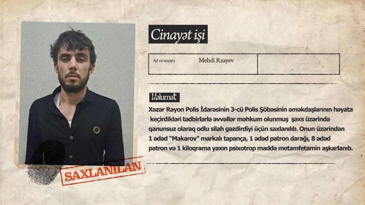 Bakıda silahlı şəxs tutuldu – FOTO/VİDEO - foto 1