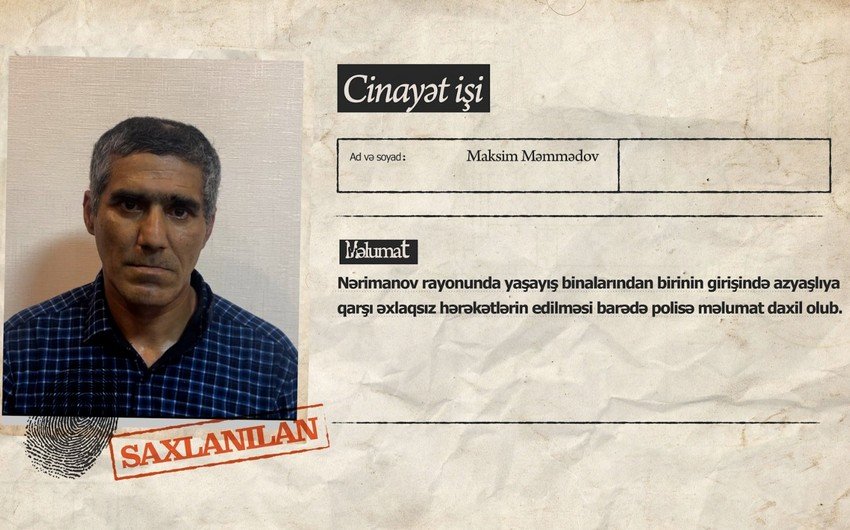 Bakıda azyaşlıya qarşı əxlaqsız hərəkətlər edən şəxs saxlanıldı – FOTO/VİDEO   - foto 1
