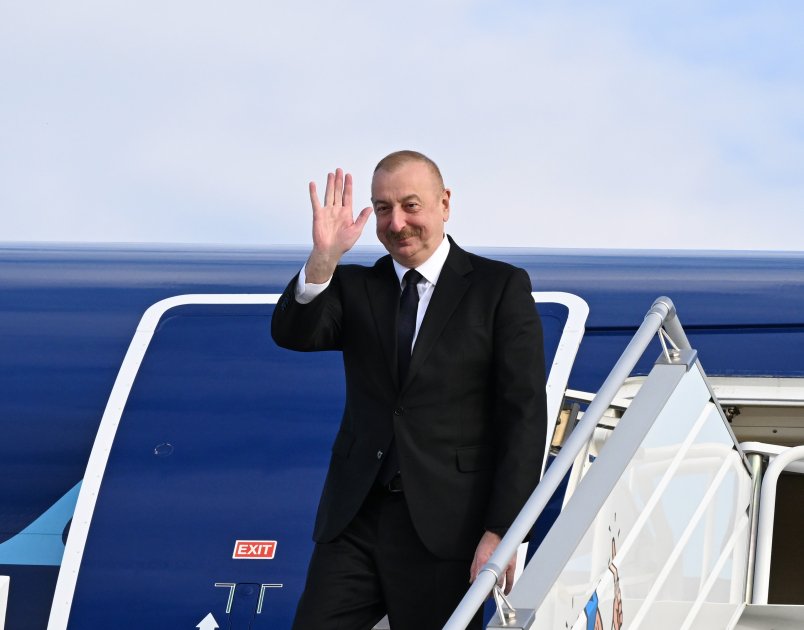 Prezident İlham Əliyevin Almaniyaya işgüzar səfəri başa çatıb - FOTO