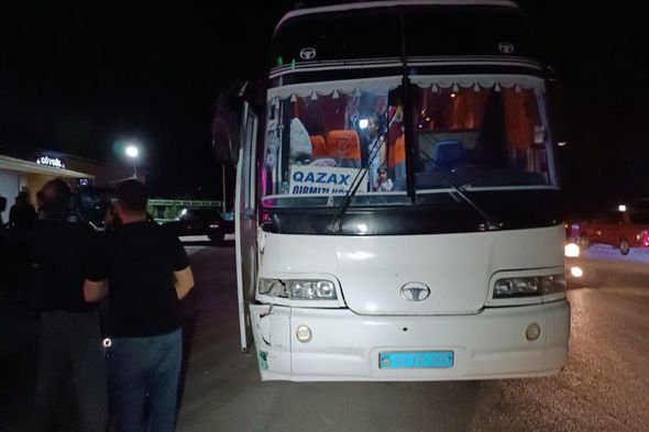 Tovuzda sərnişin avtobusu piyadanı vurub - FOTO