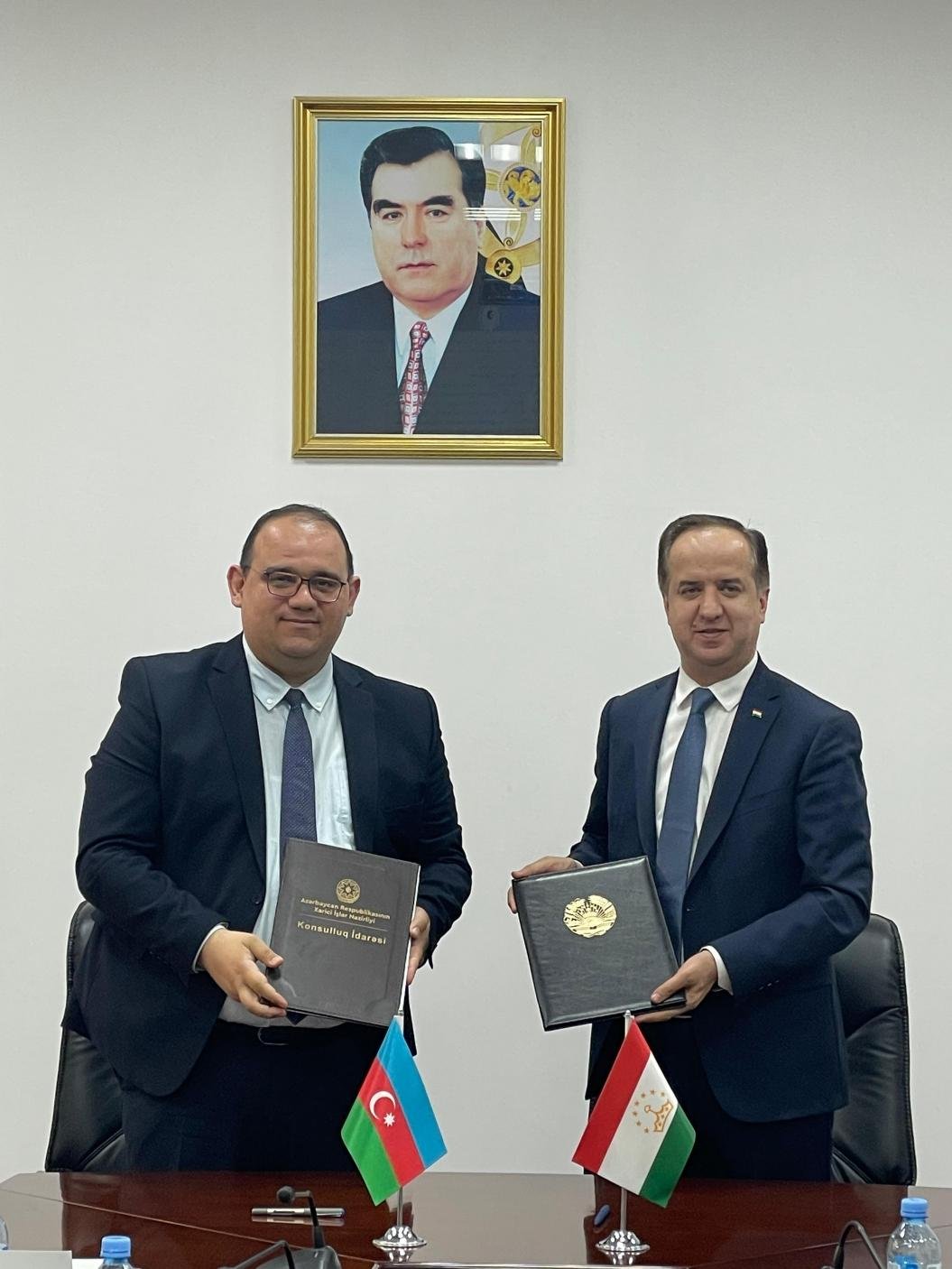 Azərbaycanla Tacikistan arasında əməkdaşlıq memorandumu imzalanıb - FOTO - foto 1