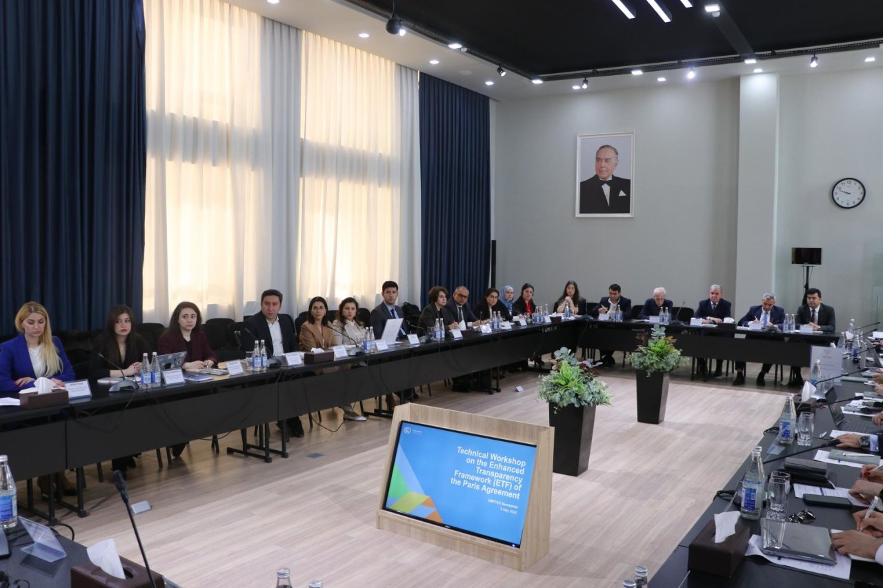 Azərbaycanın iqlim dəyişikliyi üzrə Şəffaflıq Hesabatının hazırlanmasına dəstək təlimi keçirilib - FOTO - foto 1
