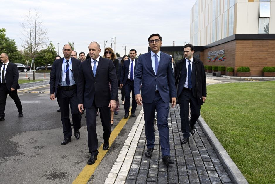Bolqarıstan Prezidenti və xanımı Milli Gimnastika Arenasında - FOTO - foto 1