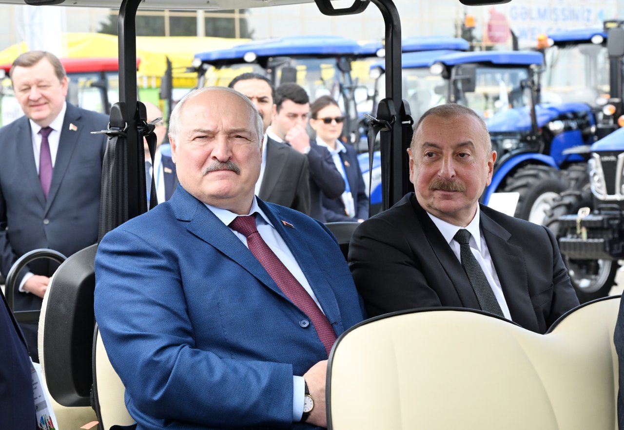 Azərbaycan və Belarus prezidentləri “Caspian Agro” və “InterFood Azerbaijan” sərgilərində - FOTO/VİDEO - foto 6