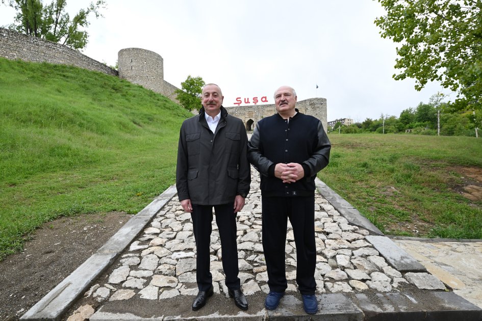 Azərbaycan və Belarus Prezidentləri Şuşada - FOTO/VİDEO - foto 7