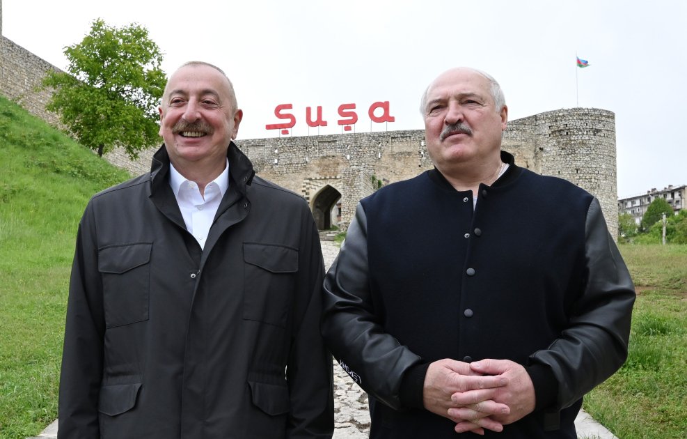 Azərbaycan və Belarus Prezidentləri Şuşada - FOTO/VİDEO - foto 8