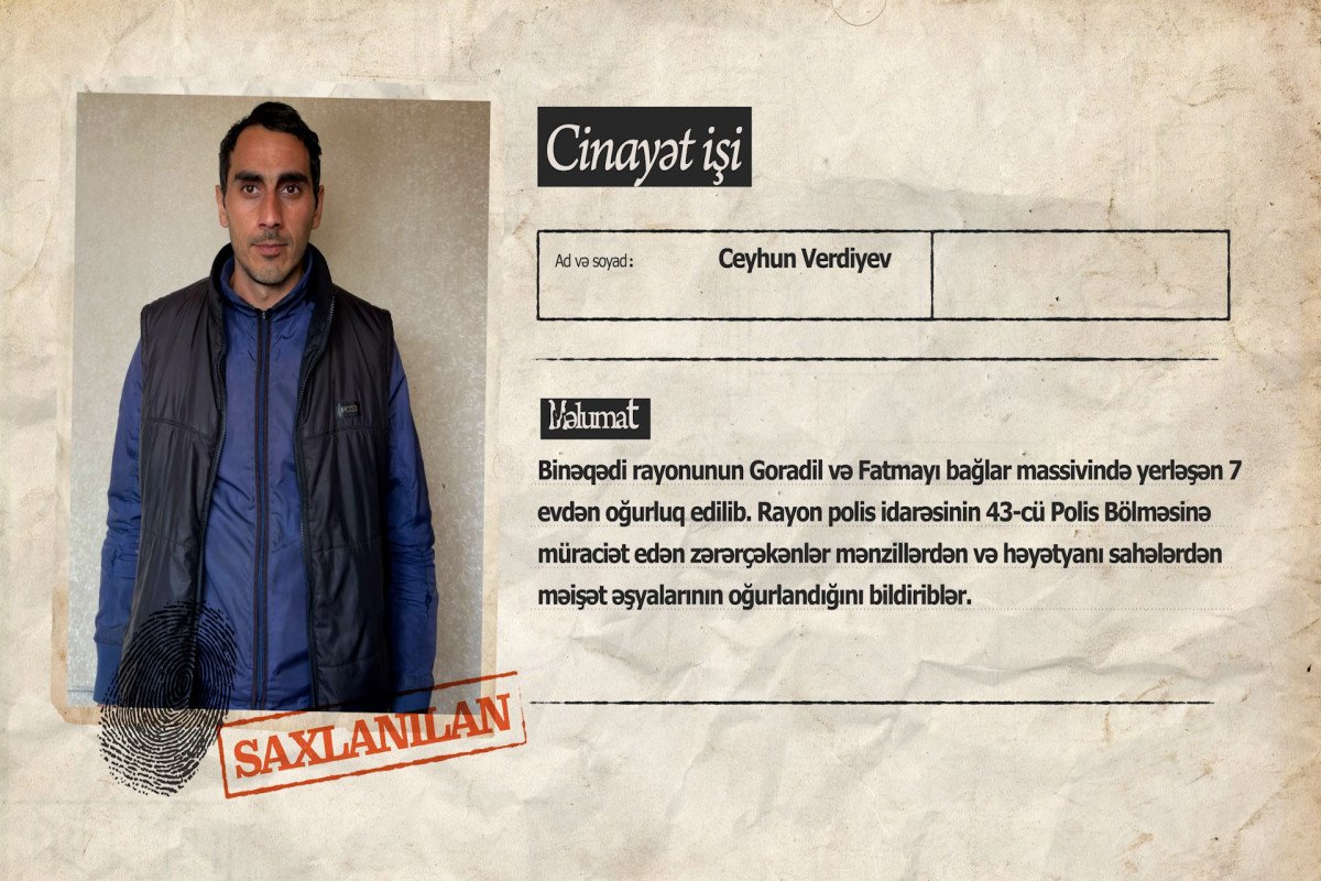 Bakıda usta işlədiyi evlərdən oğurluq edən şəxs saxlanılıb - VİDEO - foto 1