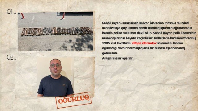 Bakıda kanalizasiya quyusundan oğurluq edən şəxs tutuldu – FOTO/VİDEO   - foto 1