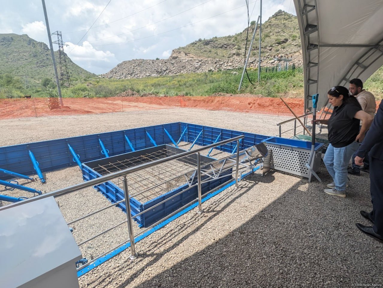 Laçında kiçik su elektrik stansiyasının təməlqoyma mərasimi olub - FOTO - foto 4